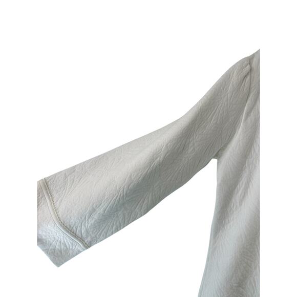 NWT Oscar De La Renta Robe White Intimate Lounge Loungewear Kimono Medium‎ - Picture 5 of 14